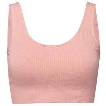 BOODY RIBBED SEAMLESS BRA Dámská podprsenka, růžová, velikost