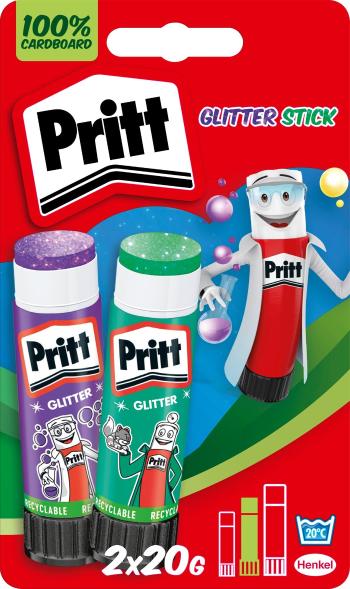 Ragasztó stift PRITT Stick Color 2×20 g