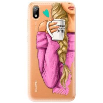 iSaprio My Coffe and Blond Girl pro Huawei Y5 2019 (coffblon-TPU2-Y5-2019)