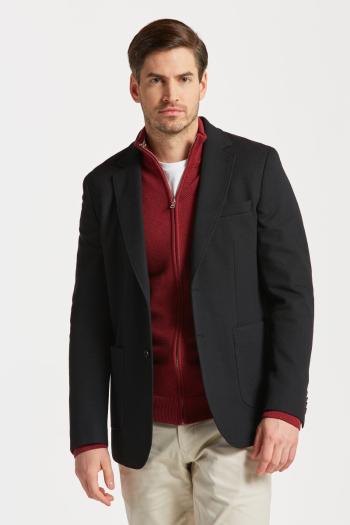 SAKO GANT JERSEY BLAZER BLACK3