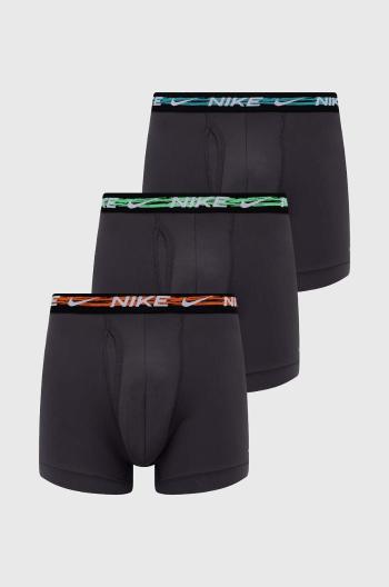 Boxerky Nike 3-pack pánské, černá barva