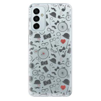 Odolné silikonové pouzdro iSaprio - Vintage Pattern 01 - black - Samsung Galaxy M23 5G