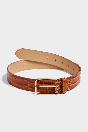 OPASEK GANT CROCO WAIST BELT CINNAMON BROWN