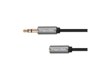 Kabel Jack 3,5mm konektor/Jack 3,5mm zdířka 1m KRUGER & MATZ KM1229 Basic