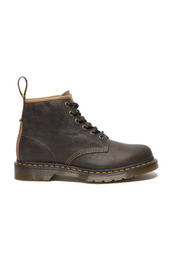 Kožené workery Dr. Martens 101 pánské, hnědá barva, DM31872777