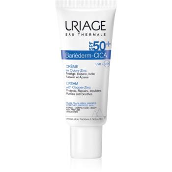 Uriage Bariéderm Cica-Cream with Copper-Zinc SPF 50+ reparativní krém s obsahem mědi a zinku SPF 50+ 40 ml