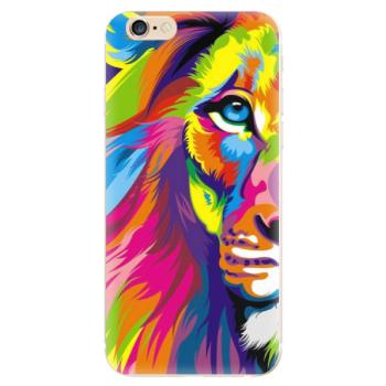 Odolné silikonové pouzdro iSaprio - Rainbow Lion - iPhone 6/6S