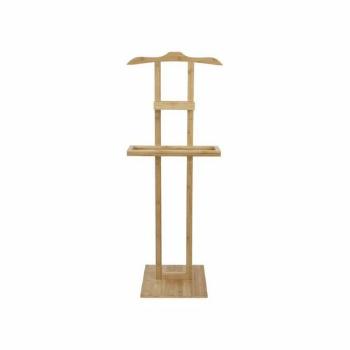 Bambusový stojan na oblečení s odkládací plochou Compactor Bamboo - 44,5 x 32 x 115 cm