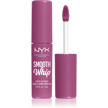 NYX Professional Makeup Smooth Whip Matte Lip Cream sametová rtěnka s vyhlazujícím efektem odstín 19 Snuggle Sesh 4 ml