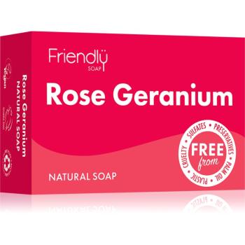 Friendly Soap Natural Soap Rose Geranium prírodné mydlo 95 g