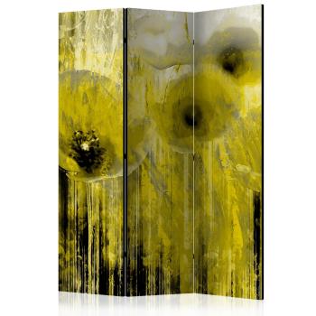 Paraván Yellow madness Dekorhome 135x172 cm (3-dílný)