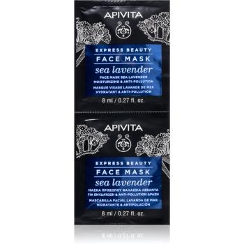 Apivita Express Beauty Moisturizing Face Mask Sea Lavender pleťová maska s hydratačním účinkem 2 x 8 ml