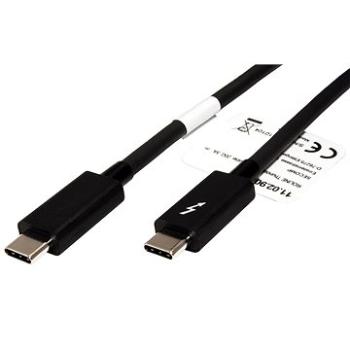 Roline Thunderbolt 3 kabel, 20Gb/s, PD 20V/5A, černý, 2 m