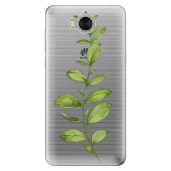 Odolné silikonové pouzdro iSaprio - Green Plant 01 - Huawei Y5 2017 / Y6 2017