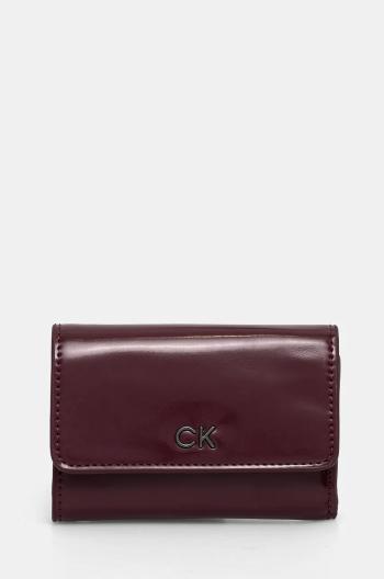 Peněženka Calvin Klein fialová barva, K60K612425