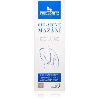 Priessnitz Cooling gel De Luxe chladivý masážní gel na svaly a klouby 200 ml