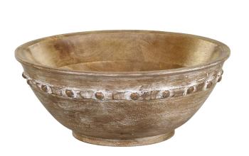 Dřevěná servírovací mísa z mangového dřeva Tours Bowl - Ø 25*8 cm / 2L 61079000