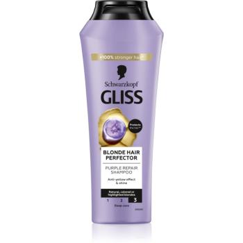 Schwarzkopf Gliss Blonde Hair Perfector vlasový šampon neutralizující žluté tóny 250 ml