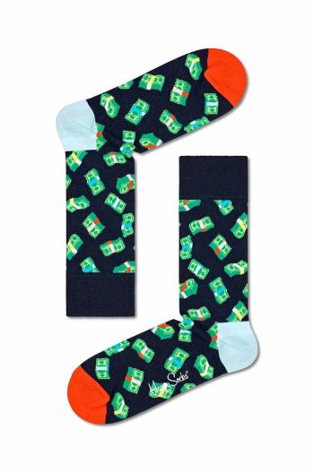 Ponožky Happy Socks Money Money tmavomodrá barva