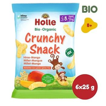 HOLLE Bio křupky jahelné s mangem 6× 25 g (7640161875906)