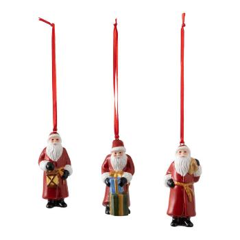 Vánoční závěsná dekorace s motivem Santa Clause, 3 ks, kolekce Nostalgic Ornaments - Villeroy & Boch