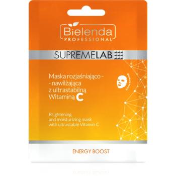 Bielenda Professional Supremelab Energy Boost rozjasňující plátýnková maska s vitaminem C 1 ks