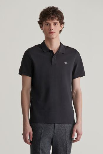 POLOKOŠILE GANT REG SHIELD SS PIQUE POLO BLACK