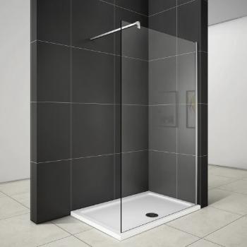 H K Sprchová zástěna walk-in Melody W1 100x195, čiré sklo se stabilizační vzpěrou MELODYW1100-306