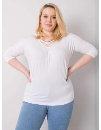 Dámská halenka MARIEL plus size bílá 