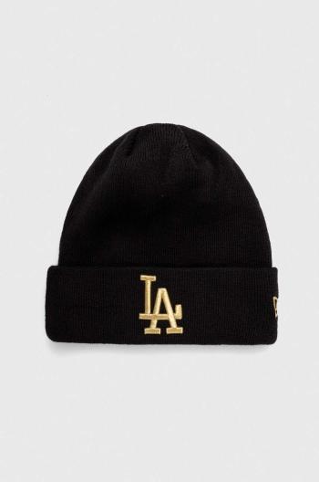 Čepice New Era černá barva, LOS ANGELES DODGERS