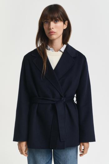 BUNDA GANT HANDSTITCHED BELTED JACKET EVENING BLUE