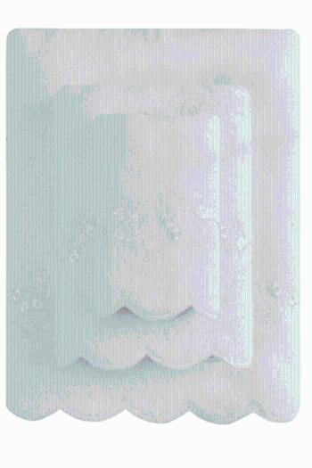 Ručník SILVIA s krajkou 50x100cm Bílá