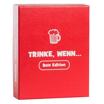 Spielehelden Trinke wenn... Rote Edition Hra na pití 100+ otázek Počet hráčů: 2+ Věk: od 18 let