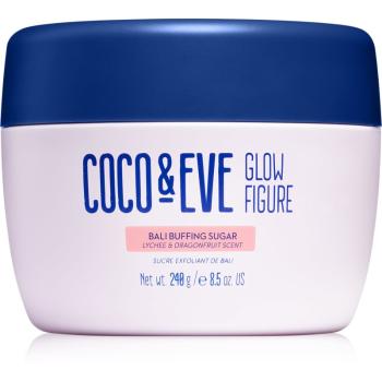 Coco & Eve Glow Figure Bali Buffing Sugar zjemňující cukrový peeling 240 g