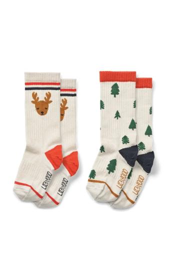 Dětské ponožky Liewood Annette Socks 2-Pack 2-pack béžová barva, LW19193