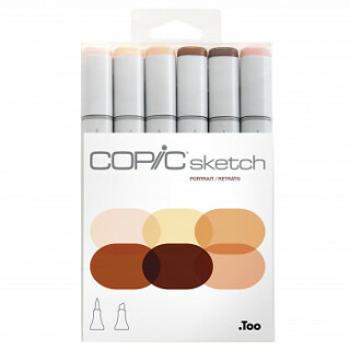 Copic Sketch sada 6ks Skin Tones