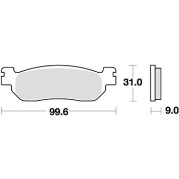 Braking brzdové destičky (sinterová směs CM56) (2ks) M501-281 (M501-281)