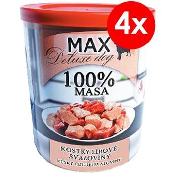 MAX deluxe kostky libové svaloviny 800 g, 4 ks (8594025084227)