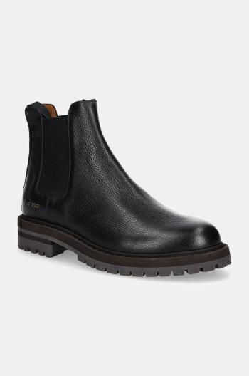 Kožené kotníkové boty Common Projects Chelsea Workboot in Leather pánské, černá barva, 2447