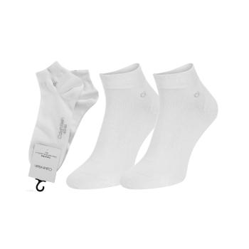 Calvin Klein pánské bílé ponožky 2 pack - 43/46 (002)