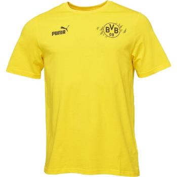 Puma BORUSSIE DORTMUND FOTBAL CULTURE TEE Pánské triko, žlutá, velikost