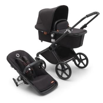 bugaboo Fox Cub kočárek s přenosnou korbičkou a sedačkou 2023 Black / Midnight Black