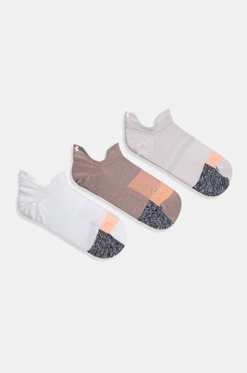 Ponožky Under Armour Breathe 3-pack dámské, šedá barva, 1387052