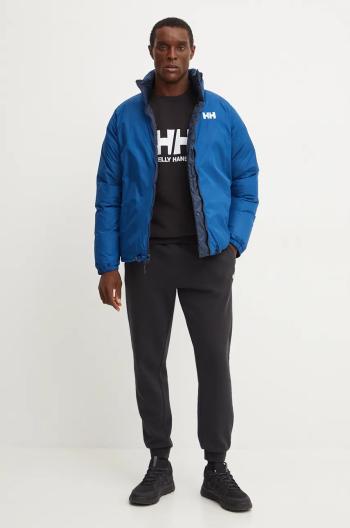 Oboustranná péřová bunda Helly Hansen HH REVERSIBLE DOWN pánská, tmavomodrá barva, 53890