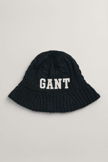 KLOBOUK GANT KNITTED BELL HAT EBONY BLACK