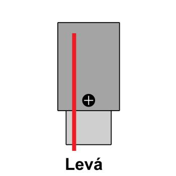 T-LED Koncovka s přívodem pro vestavnou 3F lištu Vyberte variantu: Levá černá 105662