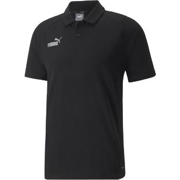 Puma TEAMFINAL CASUALS POLO TEE SHIRT Pánské triko, černá, velikost