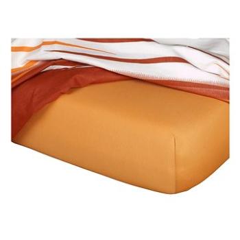 Dadka Jersey prostěradlo karamel 90×200×18 cm (02209A-0KARAMEL-A)