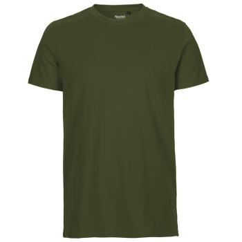 Neutral Pánské tričko Fit z organické Fairtrade bavlny - Military | L