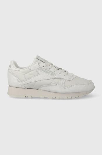 Sneakers boty Reebok Classic CLASSIC LEATHER šedá barva